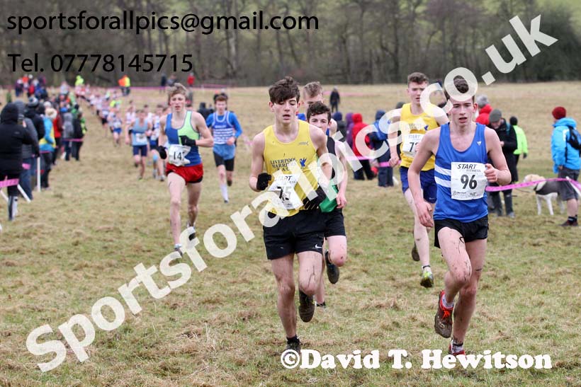 Mens under-17s, 2018 Northern Cross Country Champs., Harewood House, Leeds. Photo: David T. Hewitson/Sports for All Pics